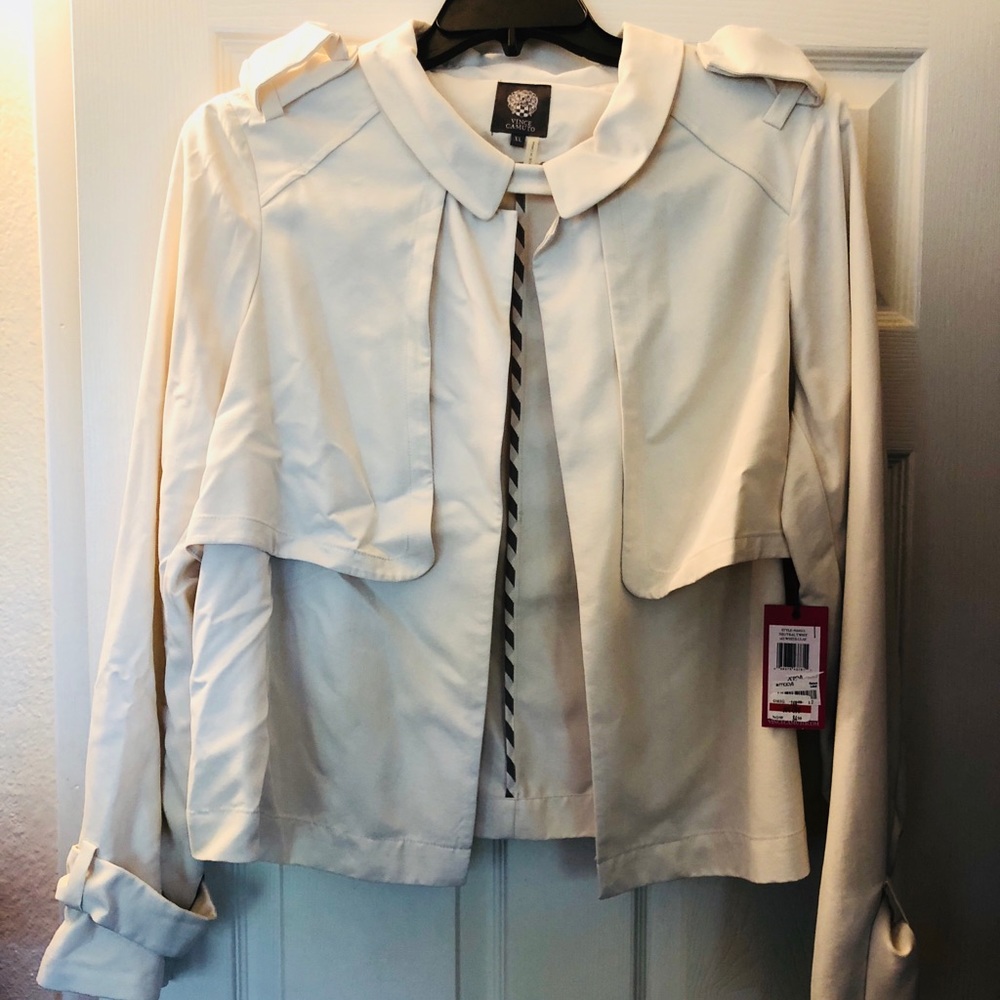 🆕 NWT Vince Camuto Neutral White Clay Jacket XL